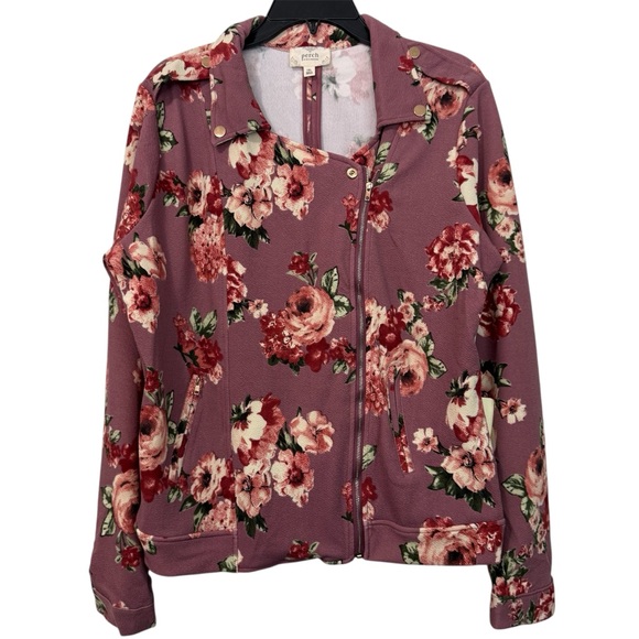 Perch By Blu Pepper Jackets & Blazers - Women's Floral Bomber Jacket NWT
